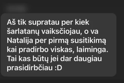 Klientės atsiliepimas