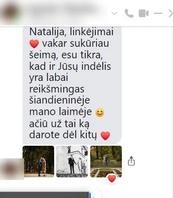 Klientės atsiliepimas