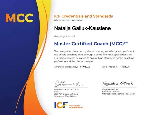ICF Master Certified Coach (MCC)